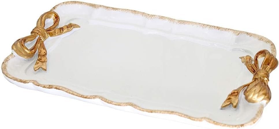 Bow-Shaped Jewelry Tray for Vanity Decor