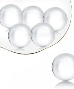 6 Pack Clear Crystal Ball Spheres Home Decor