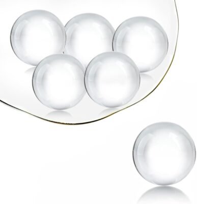 6 Pack Clear Crystal Ball Spheres Home Decor