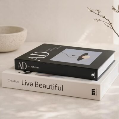 Faux Decorative Book Storage Boxes - Set of 2