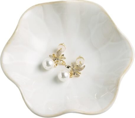 Ceramic Jewelry Tray for Rings, Keys & Trinkets