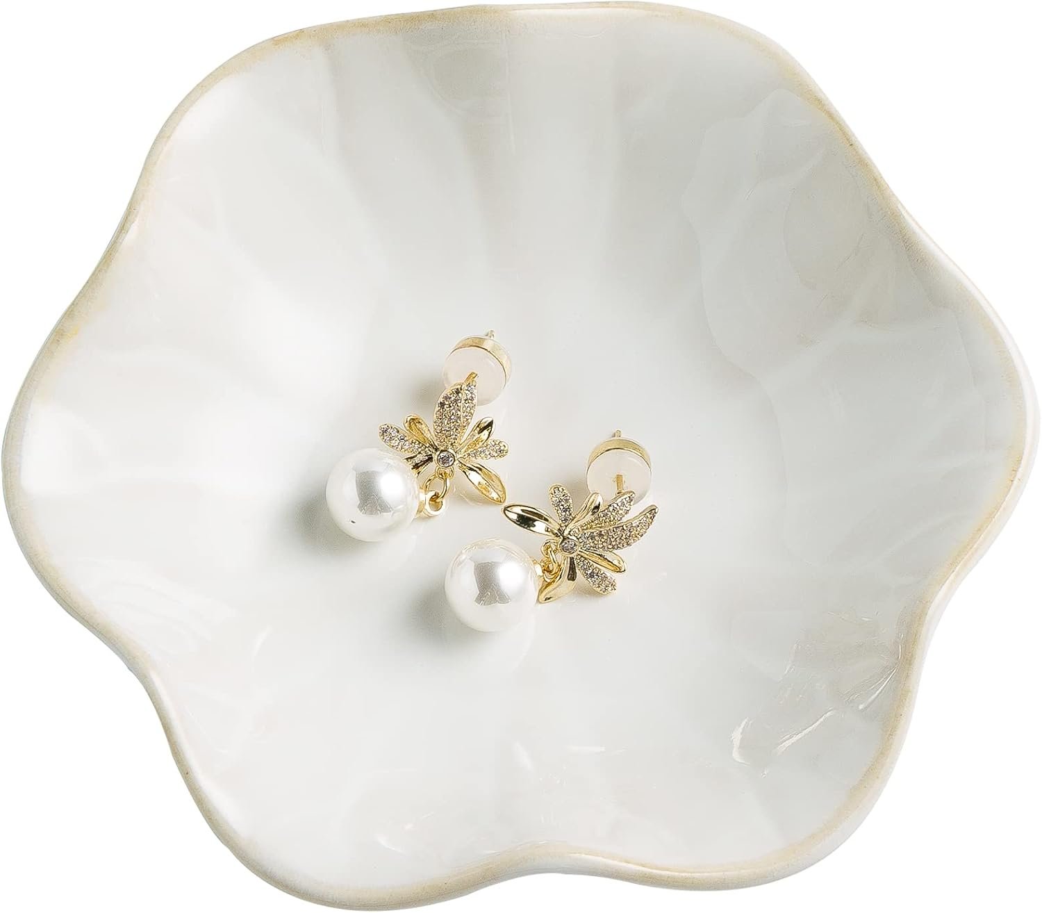 Ceramic Jewelry Tray for Rings, Keys & Trinkets