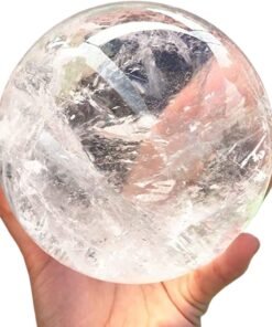 Natural Clear Quartz Crystal Ball & Stand
