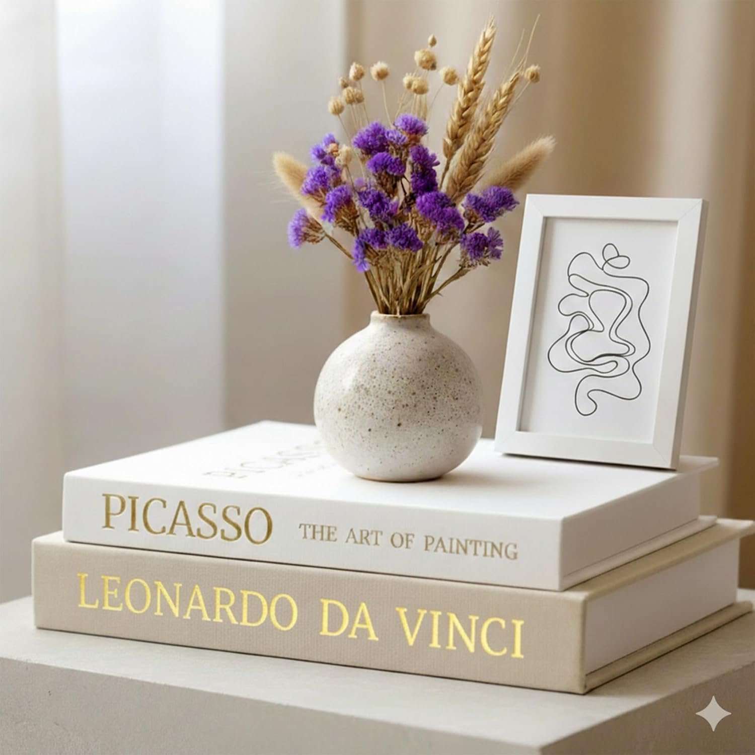 Faux Decorative Coffee Table Books Set of 2