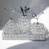 4-Piece Crystal Candle Holder Set for Wedding Decor