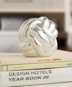 Minimalist Silver Knot Decor for Modern Home