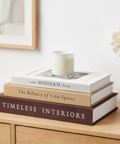 Brown Stackable Fake Book Storage, Set of 3