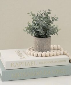 Linen Faux Book Decor Box Set of 2