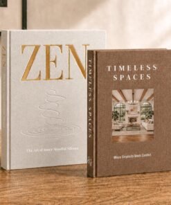 Aesthetic Linen Fake Books, Set of 2