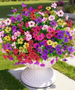 Artificial Outdoor Flowers Plants Home Spring Decor